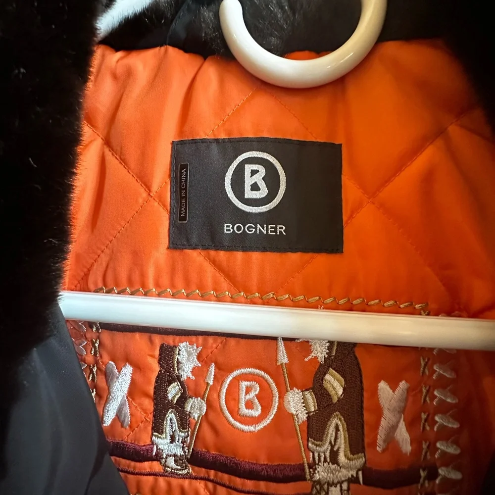 Beautiful Bogner one piece ski suit.